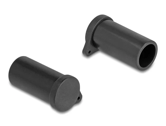 כיסוי נגד אבק ללא אחיזה לשקע MC4 - DL4 צבע שחור סט 10 יח' DELOCK | 64244