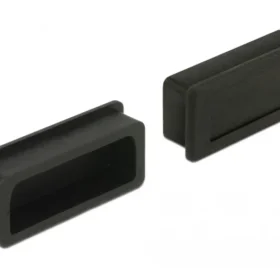 כיסוי נגד אבק עבור שקע DVI סט 10 יח' צבע שחור DELOCK | 60160