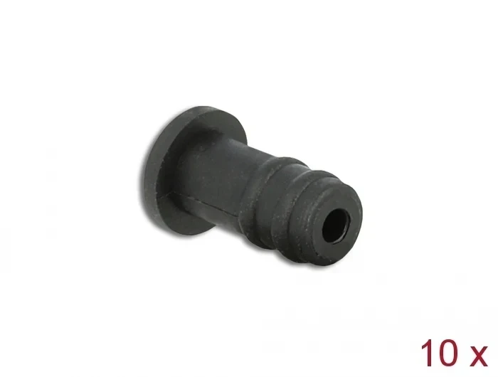 כיסוי נגד אבק עבור שקע Pl 3.5 סט 10 יח' צבע שחור DELOCK | 60251