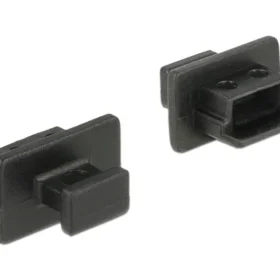 כיסוי נגד אבק עבור שקע USB 2.0 Mini-B עם אחיזה סט 10 יח' צבע שחור DELOCK | 64011