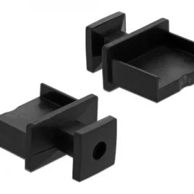 כיסוי נגד אבק עבור שקע USB-A עם אחיזה סט 10 יח' צבע שחור DELOCK | 64009