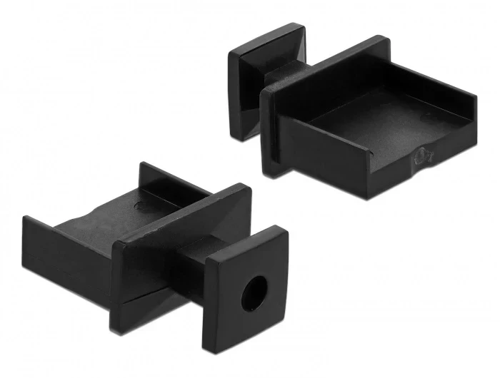 כיסוי נגד אבק עבור שקע USB-A עם אחיזה סט 10 יח' צבע שחור DELOCK | 64009