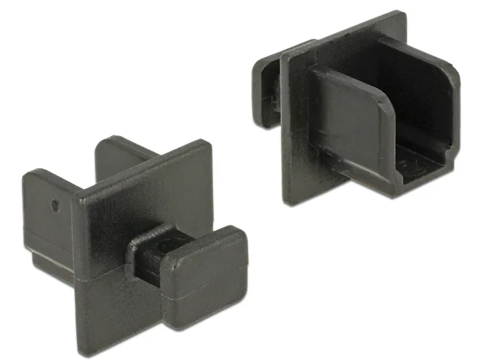 כיסוי נגד אבק עבור שקע USB-B 3.0 עם אחיזה סט 10 יח' צבע שחור DELOCK | 64010