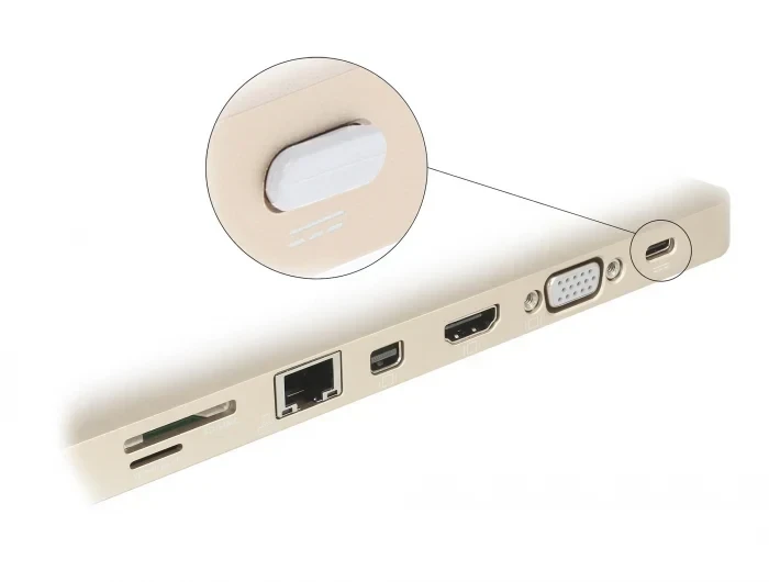 כיסוי נגד אבק עבור שקע USB-C סט 10 יח' DELOCK | 64095