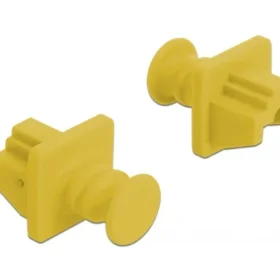כיסוי נגד אבק עבור שקע רשת RJ45 עם אחיזה סט 10 יח' צבע צהוב DELOCK | 86511