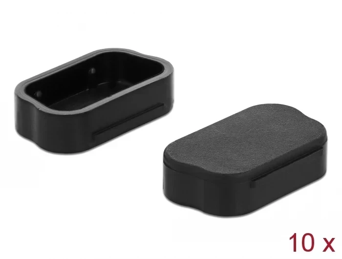 כיסוי נגד אבק עבור תקע VGA / D-Sub 9 סט 10 יח' צבע שחור DELOCK | 60173