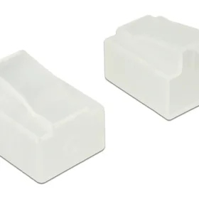 כיסוי נגד אבק עבור תקע רשת RJ45 סט 10 יח' צבע שקוף DELOCK | 64016