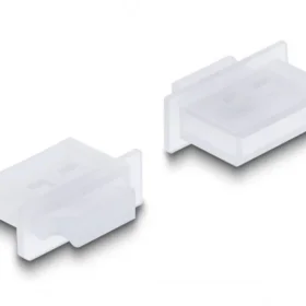 כיסוי נגד אבק עם אחיזה לשקע DisplayPort סט 10 יח' בצבע שקוף DELOCK | 64107