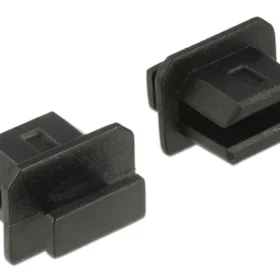 כיסוי נגד אבק עם אחיזה לשקע מיני DisplayPort סט שחור 10 יח' DELOCK | 64026