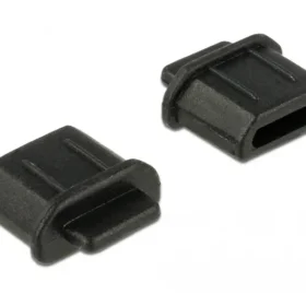 כיסוי נגד אבק עם אחיזה לשקע מיקרו HDMI סט שחור 10 יח' DELOCK | 64031