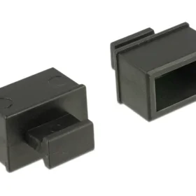 כיסוי נגד אבק עם אחיזה עבור חריץ SFP סט שחור 10 יח' DELOCK | 64021