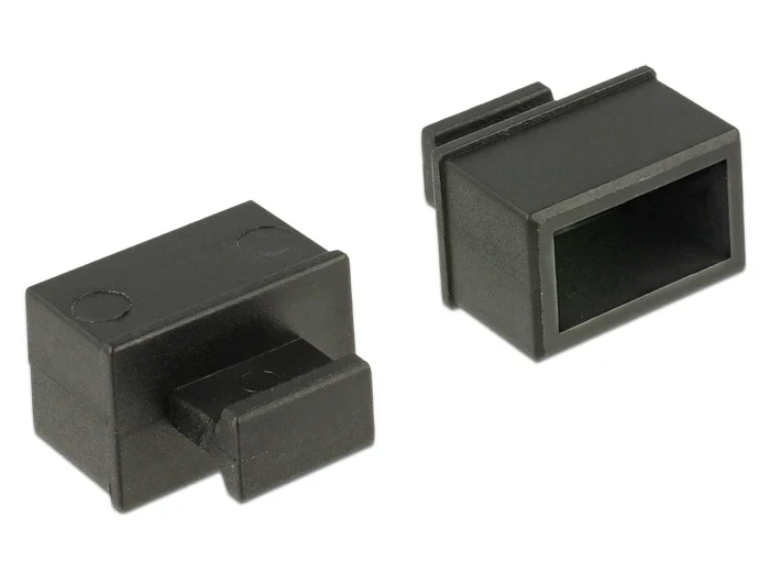 כיסוי נגד אבק עם אחיזה עבור חריץ SFP סט שחור 10 יח' DELOCK | 64021