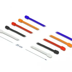 מקל כיפוף גומי גמיש עמיד בחום 150 מעלות - סט 10 יח' DELOCK | 18972