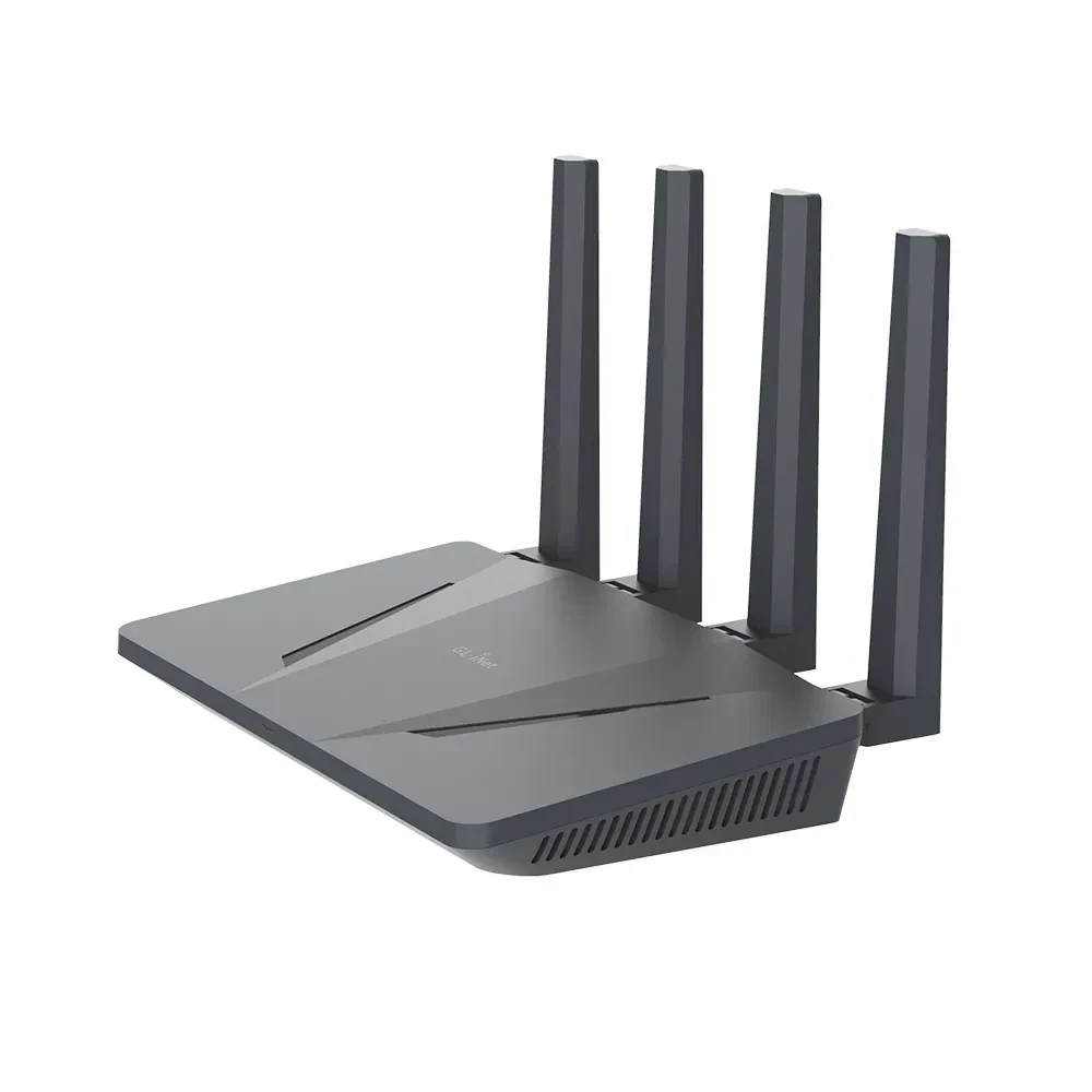 נתב אלחוטי Wi-Fi 6 מאובטח ומהיר במיוחד לבית או למשרד GL-iNet | GL-AX1800 | MEET FLINT