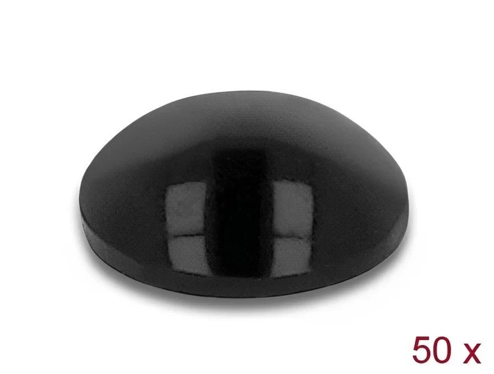 רפידות גומי עגולות עם דבק עצמי 10x3 מ"מ סט 50 יח' DELOCK | 18309