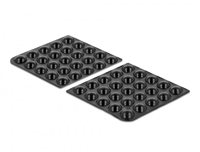 רפידות גומי עגולות עם דבק עצמי 10x3 מ"מ סט 50 יח' DELOCK | 18309