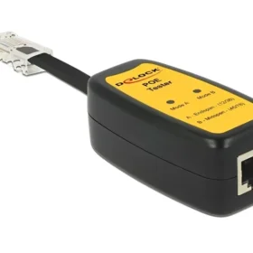 טסטר לבדיקת מתח POE A / B בצבע שחור DELOCK | 62860