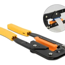 לוחץ מקצועי למחברי בידוד D-Sub או IDC דגם D86830 בצבע צהוב DELOCK | 86830