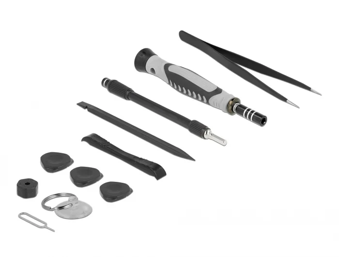 ערכת ביטים מדויקים S2 tool steel סט 130 יח' בצבע שחור DELOCK | 64167