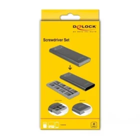 ערכת ביטים מדויקים S2 tool steel סט 49 יח' בצבע שחור DELOCK | 64126