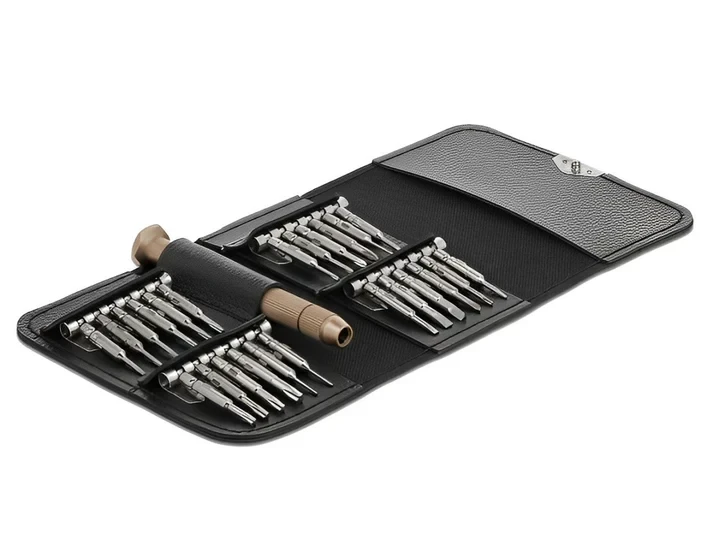 ערכת מברגים CrV steel למחשבים וסמארטפונים סט 25 יח' בצבע שחור DELOCK | 64068