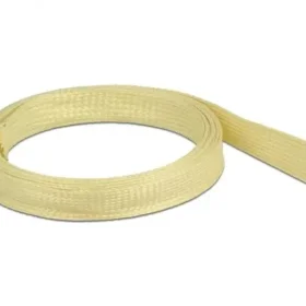 שרוול גמיש סיבים Aramid להגנת כבלים עמיד בטמפרטורה 170°C- עד 250°C אורך 2 מטר בצבע צהוב DELOCK | 20800