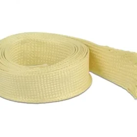 שרוול גמיש סיבים Aramid להגנת כבלים עמיד בטמפרטורה 170°C- עד 250°C אורך 2 מטר בצבע צהוב DELOCK | 20801
