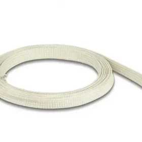 שרוול גמיש סיבים Nomex להגנה תרמית על כבלים עמיד בטמפרטורה 196°C- עד 350°C אורך 2 מטר בצבע לבן DELOCK | 20893