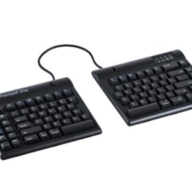מקלדת ארגונומית מפוצלת בצבע כחול Kinesis | Freestyle2 Blue for Mac