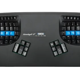 מקלדת ארגונומית מפוצלת בצבע שחור Kinesis | Advantage2 Quiet LF