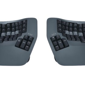מקלדת ארגונומית מפוצלת בצבע שחור Kinesis | Advantage360 Professional Quiet Japanese