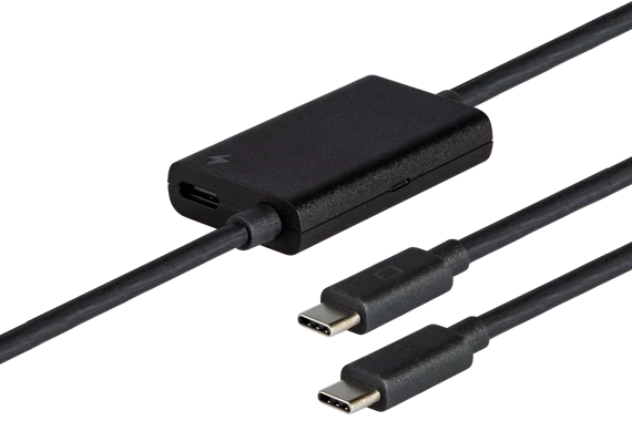 מתאם כוח למשקפי VR בצבע שחור HTC | VIVE Flow Power Adapter