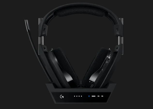 אוזניות גיימינג מקצועיות Wireless כולל מיקרופון ותחנת עגינה אלחוטי וכבל USB-C להטענה Logitech | ASTRO A50 X