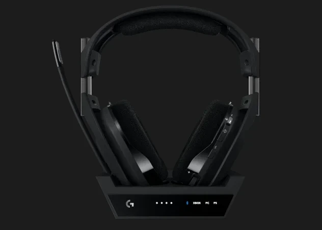 אוזניות גיימינג מקצועיות Wireless כולל מיקרופון ותחנת עגינה אלחוטי וכבל USB-C להטענה Logitech | ASTRO A50 X