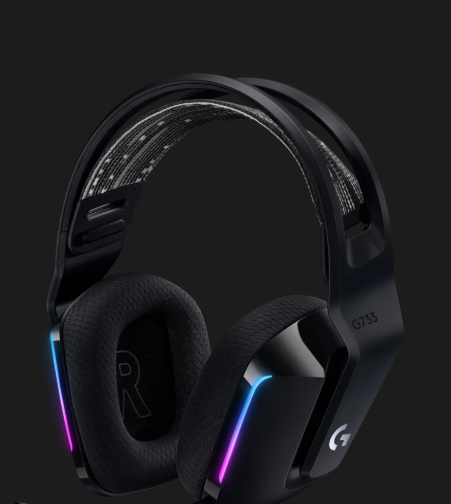אוזניות גיימינג מקצועיות ותאורה RGB חיבור Wireless כולל מיקרופון Logitech | G733