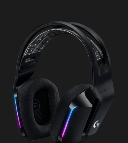 אוזניות גיימינג מקצועיות ותאורה RGB חיבור Wireless כולל מיקרופון Logitech | G733