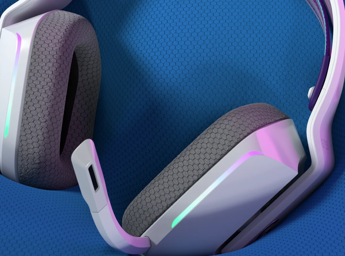 אוזניות גיימינג מקצועיות ותאורה RGB חיבור Wireless כולל מיקרופון Logitech | G733