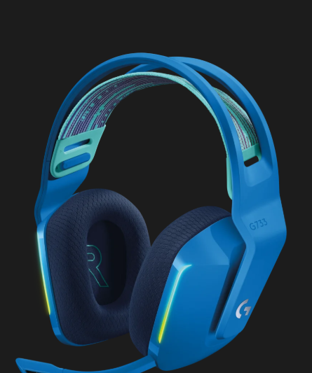 אוזניות גיימינג מקצועיות ותאורה RGB חיבור Wireless כולל מיקרופון Logitech | G733