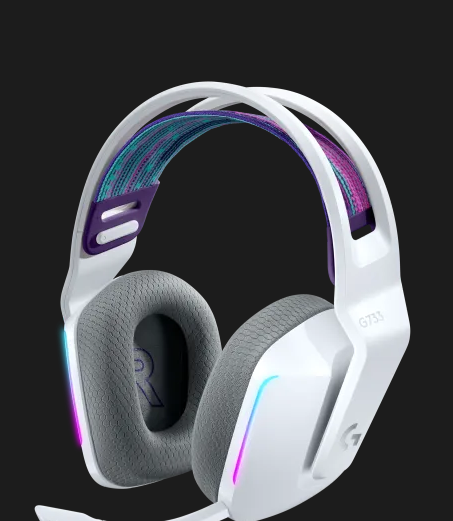 אוזניות גיימינג מקצועיות ותאורה RGB חיבור Wireless כולל מיקרופון Logitech | G733