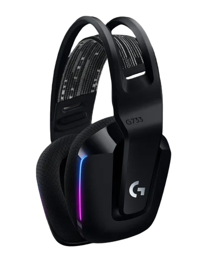 אוזניות גיימינג מקצועיות ותאורה RGB חיבור Wireless כולל מיקרופון Logitech | G733