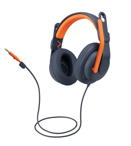 אוזניות מקצועיות כולל מיקרופון חיבור AUX/USB-C אלחוטי כולל כבל באורך 1.2 מטר Logitech | Logitech Zone Learn