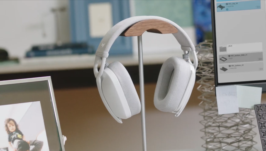 אוזניות מקצועיות כולל מיקרופון חיבור USB-C אלחוטי כולל כבל באורך 1 מטר Logitech | Zone Vibe 100