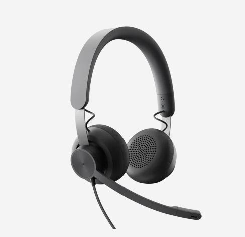 אוזניות מקצועיות כולל מיקרופון חיבור USB-C/USB אלחוטי כולל כבל באורך 1 מטר Logitech | Zone 750
