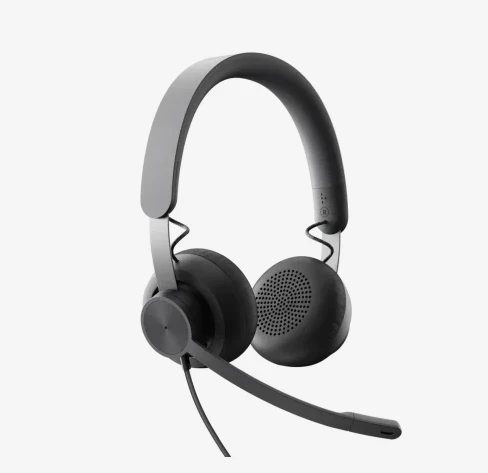 אוזניות מקצועיות כולל מיקרופון חיבור USB-C/USB אלחוטי כולל כבל באורך 1 מטר Logitech | Zone 750