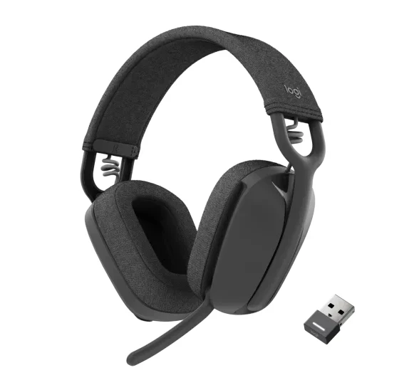 אוזניות מקצועיות כולל מיקרופון חיבור USB-C/USB/Bluetooth אלחוטי כולל כבל באורך 1.3 מטר Logitech | Zone Vibe 125