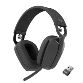 אוזניות מקצועיות כולל מיקרופון חיבור USB-C/USB/Bluetooth אלחוטי כולל כבל באורך 1.3 מטר Logitech | Zone Vibe 125