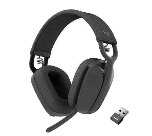 אוזניות מקצועיות כולל מיקרופון חיבור USB-C/USB/Bluetooth אלחוטי כולל כבל באורך 1.3 מטר Logitech | Zone Vibe 125