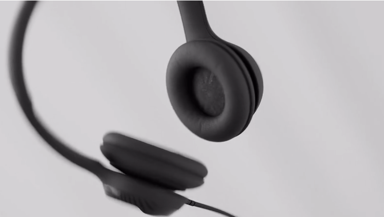 אוזניות מקצועיות כולל מיקרופון חיבור USB אלחוטי כולל כבל באורך 1 מטר Logitech | H390 USB Computer Headset