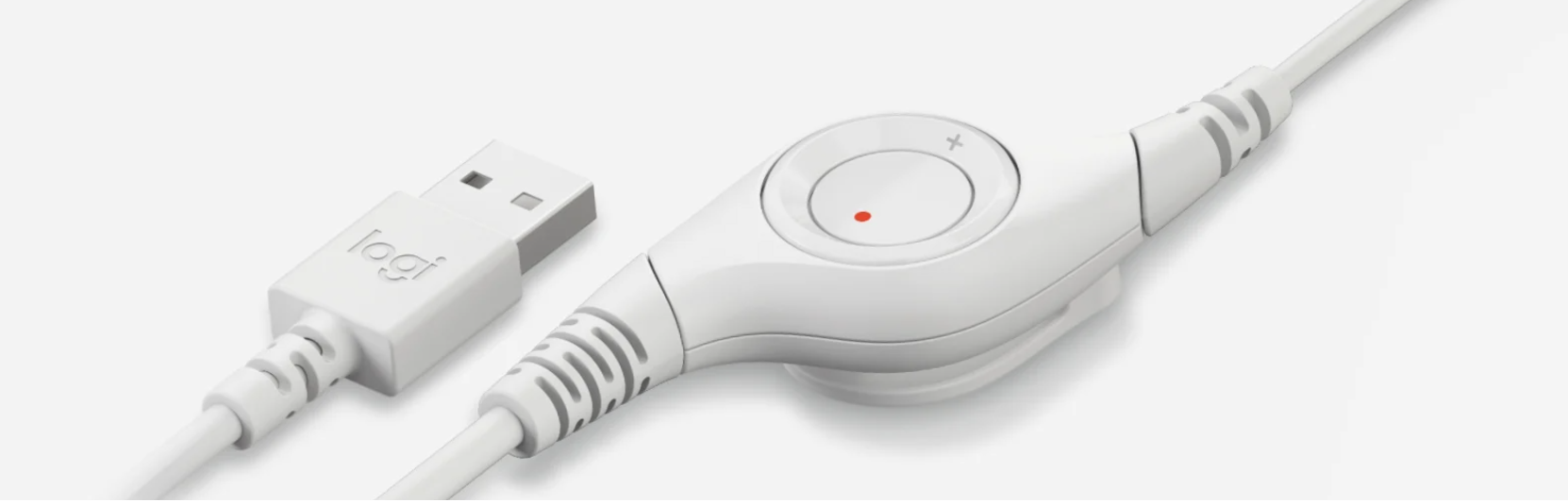אוזניות מקצועיות כולל מיקרופון חיבור USB אלחוטי כולל כבל באורך 1 מטר Logitech | H390 USB Computer Headset