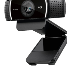 מצלמת רשת גמישה ומקצועית 1080p חיבור USB חוטי כולל כבל באורך 1.5 מטר Logitech | C922 PRO HD STREAM WEBCAM
